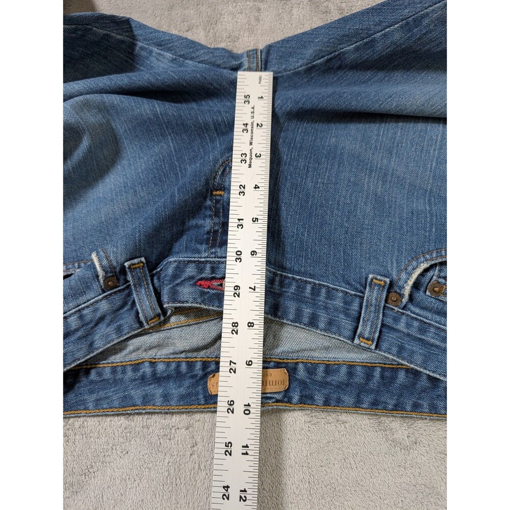 Vintage Tommy Hilfiger Capri Jeans Juniors 9 Blue Studded Low Rise Distressed - Picture 10 of 12